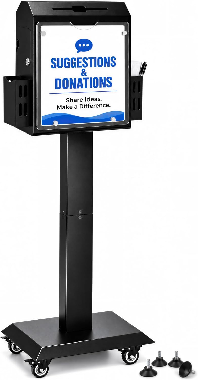 Kaznyika 42-inch Suggestion & Donation Box with Stand