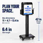 Kaznyika 42-inch Suggestion & Donation Box with Stand