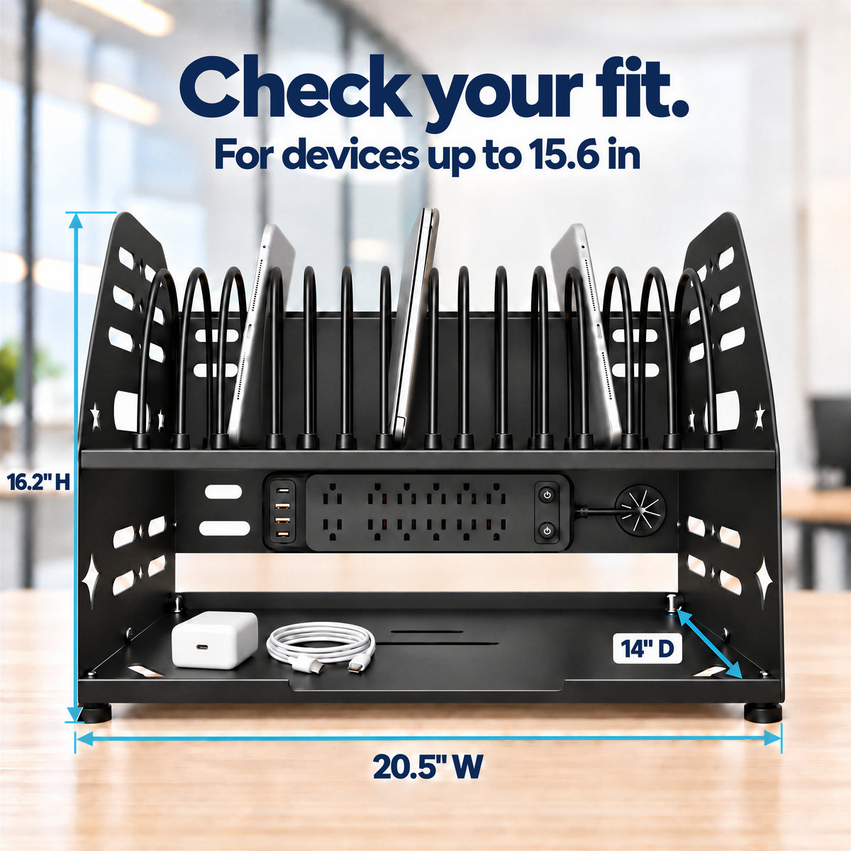 Kaznyika 16-Device Laptop & Tablet Charging Station