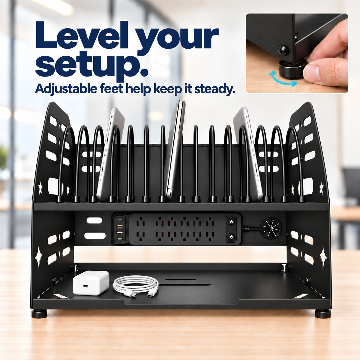 Kaznyika 16-Device Laptop & Tablet Charging Station